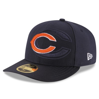 Men's Chicago Bears New Era Navy 2016 Sideline Official Low Profile 59FIFTY Fitted Hat 2419688